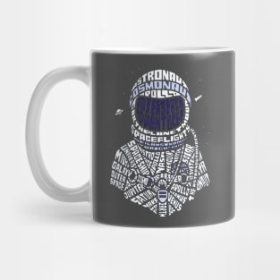 Custom Astronaut Word Art Calligram Mug